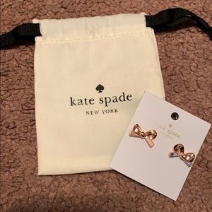 Kate Spade Rose Gold Earrings EUC